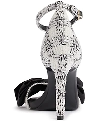 Karl Lagerfeld Paris Women's Kenz Bow Ankle Strap Dress Sandals