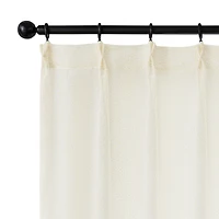 Awesome Home Madison Pinch Pleat Single Curtain Panel with Hooks and Rings, 38"X84"