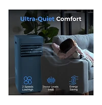 SereneLife Portable Air Conditioner, 8000 Btu, Dehumidifier & Fan Modes