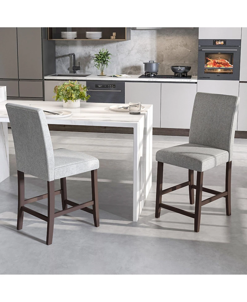 Gouun 25 Inch Counter Height Set of 2 Bar Stools