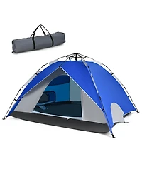 Gouun 2-in-1 4 Person Instant Pop-up Waterproof Camping Tent