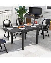 Gouun 31.5 inches-63 inches Adjustable Patio Expandable Dining Table for 4-6 Person