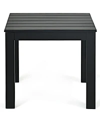 Gouun Wooden Square Patio Bistro Table