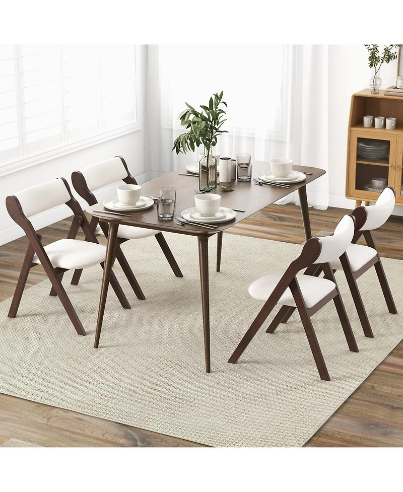 Gouun Set of 2 Folding Chairs with Comfy Padded Backrest and Seat