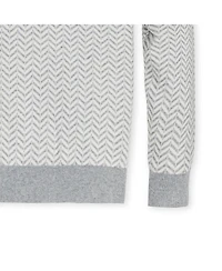 Hope & Henry Men's Crew Neck Intarsia Sweater