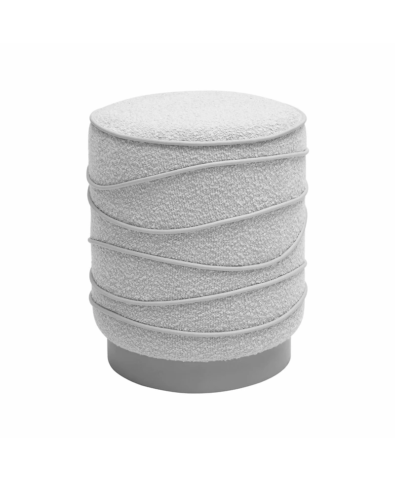 Tov Furniture 14.6" Boucle Ottoman