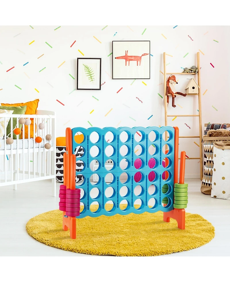 Gouun 4 in A Row 4-to-Score Giant Jumbo Game Set for Family Party Holiday