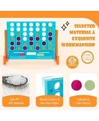 Gouun Jumbo 4-to-Score Connect Game Set with Carrying Bag and 42 Coins