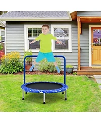 Gouun 36 Inch Kids Trampoline Mini Rebounder with Full Covered Handrail