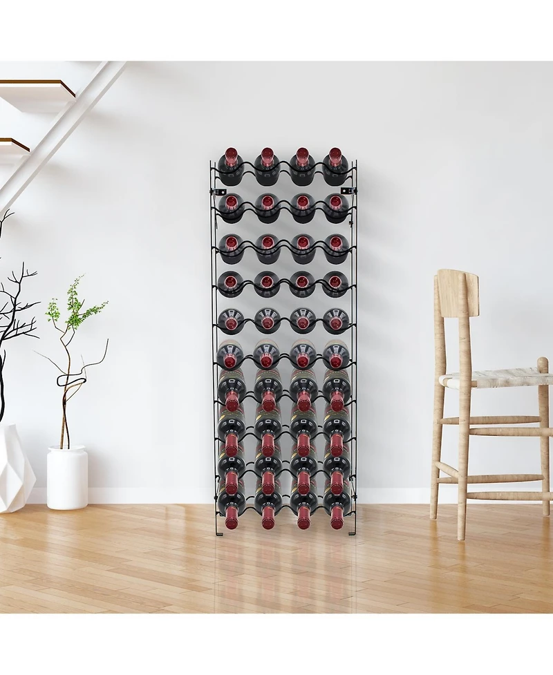 Sorbus 40-Bottle Freestanding Wine Rack Stand - Perfect Storage for Kitchen, Dining Room, Bar, or Wine Cellar