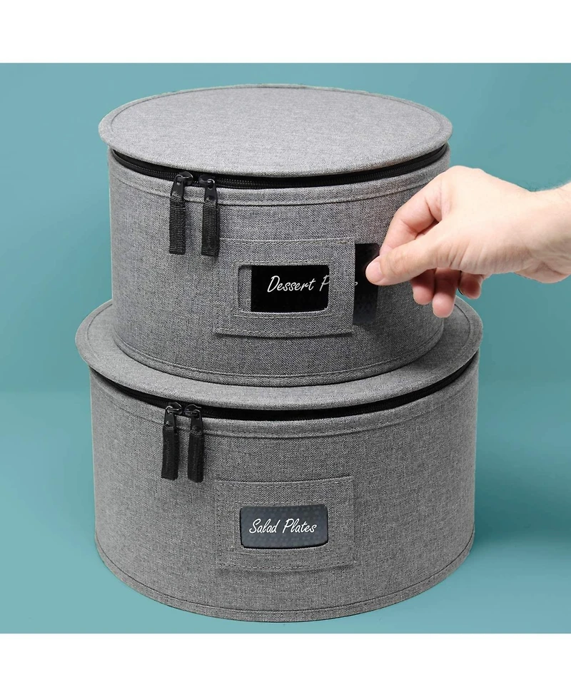 Sorbus -Piece Stackable Plate Carrier Set for Dinnerware