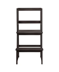 Gouun Kids Wooden Kitchen Step Stool with Safety Rail