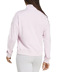 adidas Women's Essentials Small Logo French Terry Quarter Zip Top