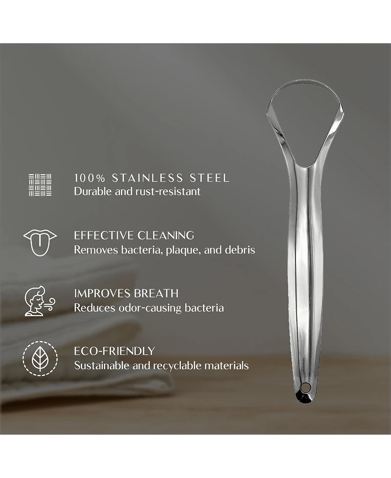 Stainless Steel Tongue Cleaner – 2 Pack