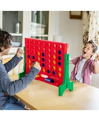 Gouun Jumbo 4-to-Score Connect Game Set with Carrying Bag and 42 Coins