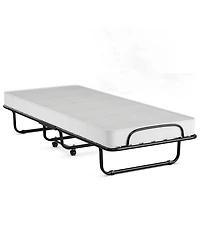 Gouun Rollaway Folding Bed with Memory Foam Mattress and Sturdy Metal Frame Made in Italy