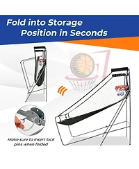 Gouun Dual Shot Basketball Arcade Game with 8 Modes and 4 Balls