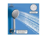 Casainc Rainfall Complete Shower System with 5-Setting Handheld and Rough Valve