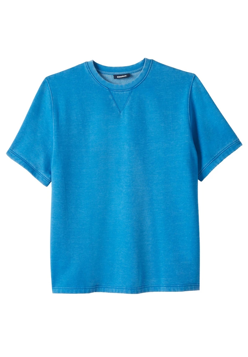 KingSize Big & Tall Short-Sleeve Fleece Sweatshirt