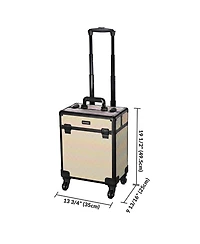 Byootique 3-Piece Makeup Train Cases Cosmetic Organizer Kit Grace ForgetMeNo