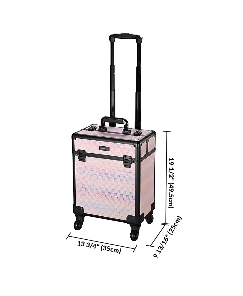 Byootique 3-Piece Makeup Train Cases Cosmetic Organizer Kit Grace ForgetMeNo