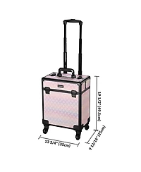 Byootique 3-Piece Makeup Train Cases Cosmetic Organizer Kit Grace ForgetMeNo