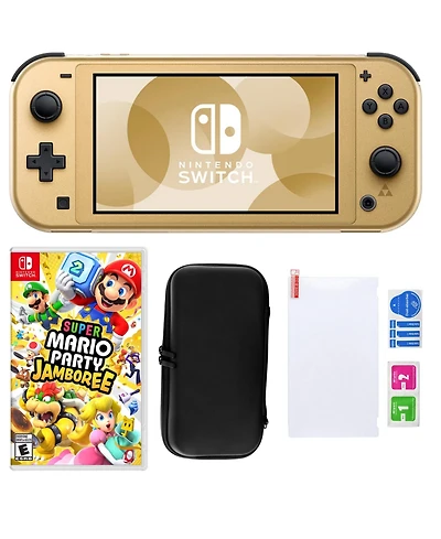 Nintendo Switch Lite Hyrule Console with Mario Party Jamboree & Accessories