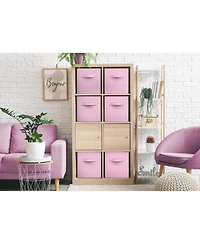 Sorbus 11 Inch 6 Pack Foldable Fabric Storage Cube Bins with Handles - for Organizing Pantry, Closet, Nursery, Playroom