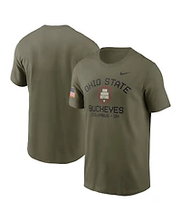 Nike Men's Olive Ohio State Buckeyes 2024 Military Appreciation Performance T-Shirt