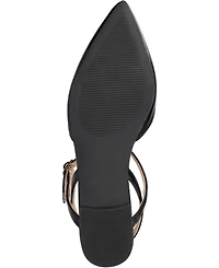 Journee Collection Women's Martine Strappy Pointed Toe Flats
