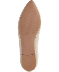 Journee Collection Women's Minnah Knit Pointed Toe Dress Flats