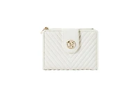 Rosi Women's Genuine Leather Wallets V-stripe Quilted 20+ card slots Victoria Hyde