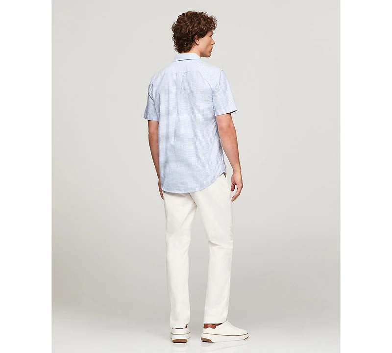Tommy Hilfiger Men's Cotton Heritage Gingham Short-Sleeve Oxford Shirt