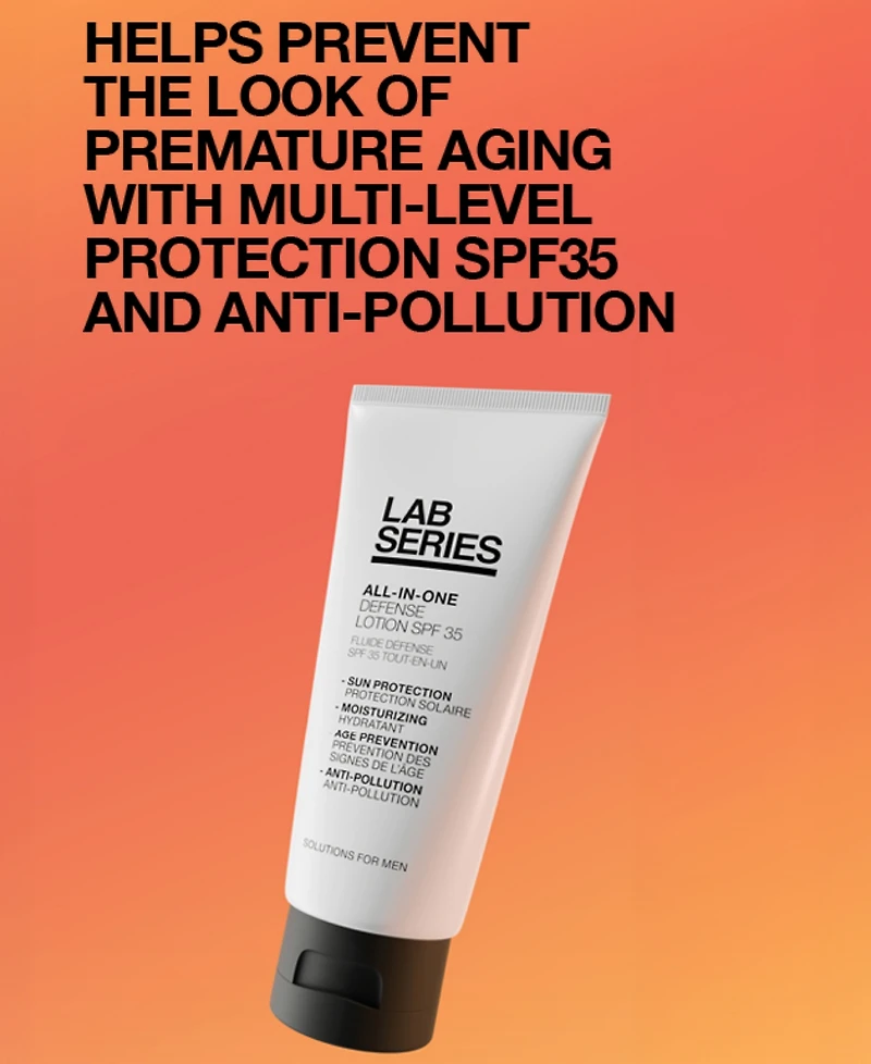 Lab Series Skincare for Men All-In-One Defense Lotion Spf 35, 3.4-oz.