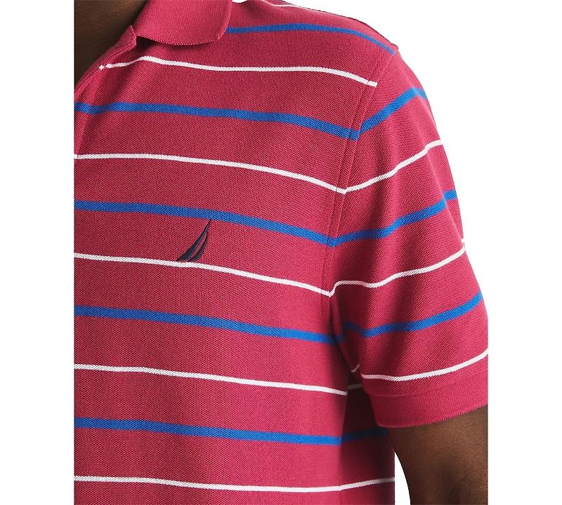 Nautica Men's Striped Classic-Fit Deck Polo Shirt