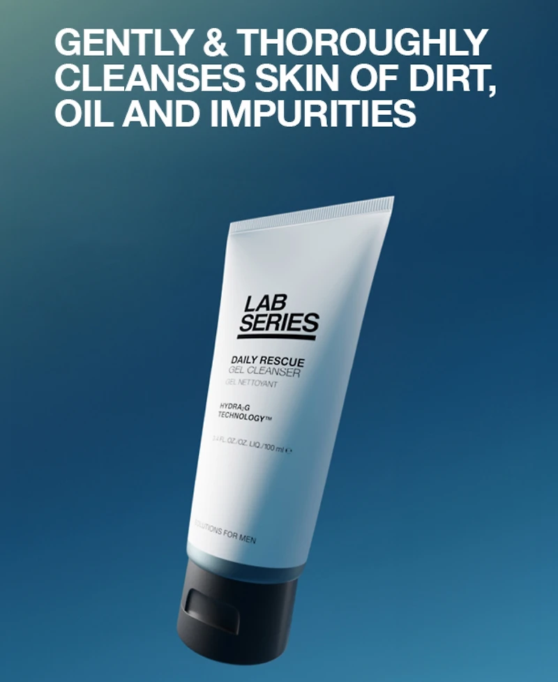 Lab Series Skincare for Men Daily Rescue Gel Cleanser, 3.4 oz.