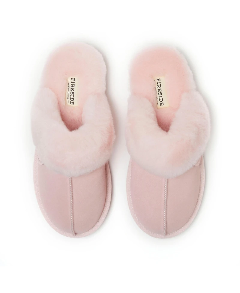 Fireside by Dearfoams Women's Sydney Genuine Shearling Scuff Slipper