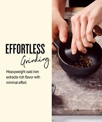 Alva Nori Enameled Cast Iron Mortar & Pestle Set - 2C Capacity