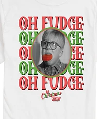 Airwaves Men's A Christmas Story Oh Fudge Short Sleeve Tee