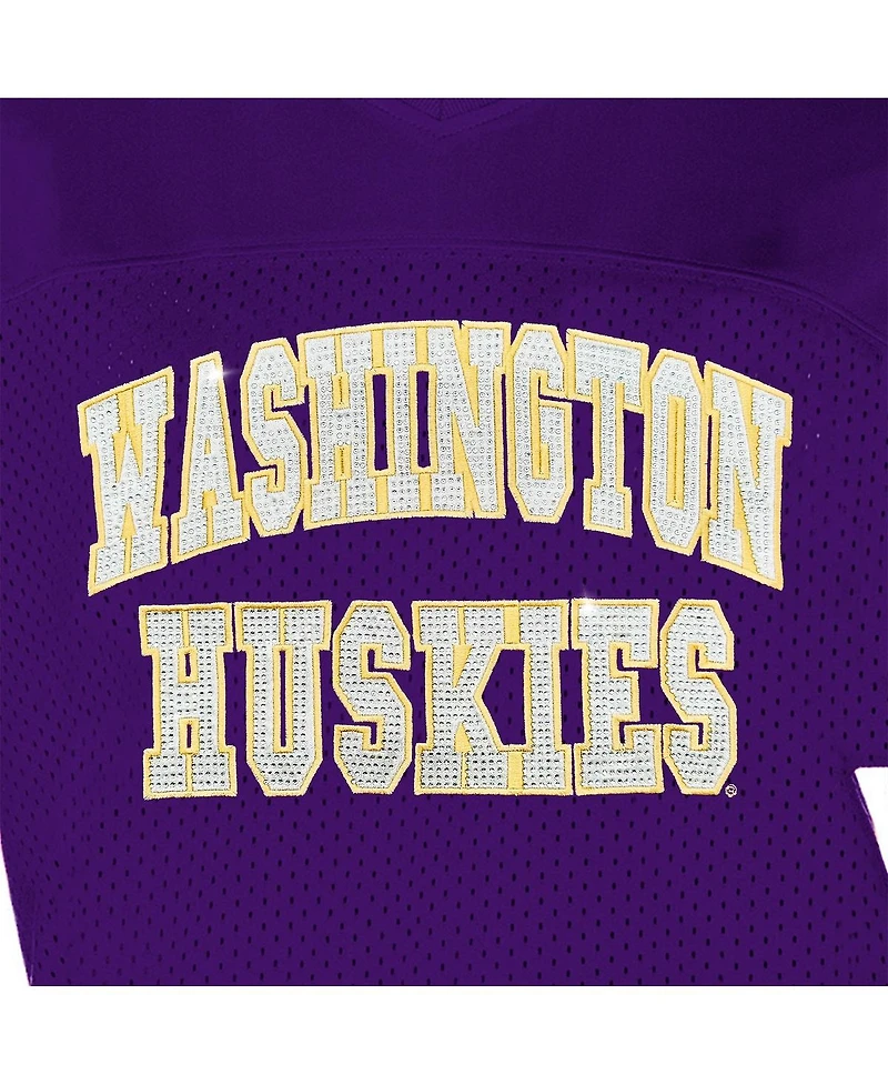 Gameday Couture Women's Purple Washington Huskies Until Kickoff Rhinestone Fashion T-Shirt