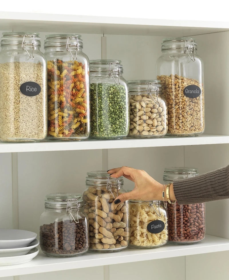 JoyJolt Airtight Set of 3 Glass Jars Storage Canister