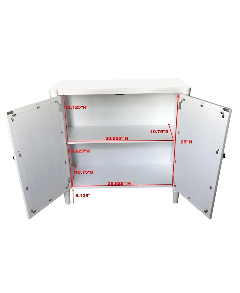 Kings Brand Furniture 2 Door Entryway Console Table Accent Cabinet