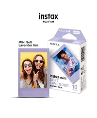 Fujifilm Instax Mini Soft Lavender Instant Print Film Pack Bundle