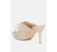 Miladi Suede Stiletto Mules