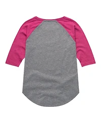 The Grinch Big Girls Graphic Raglan Top