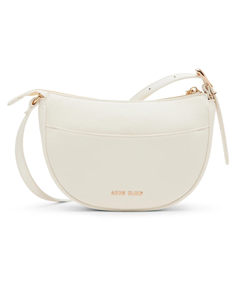 Anne Klein Sculpted Buckle Small Crossbody Bag