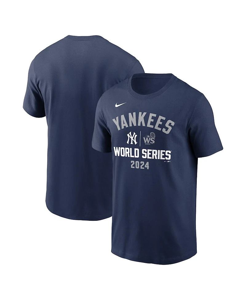 Nike Men's Navy New York Yankees 2024 World Series Arched Lockup T-Shirt