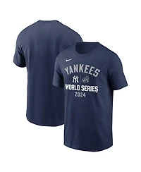 Nike Men's Navy New York Yankees 2024 World Series Arched Lockup T-Shirt