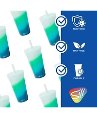 Straw Tumbler 22oz: 2 pk - Mountain Air