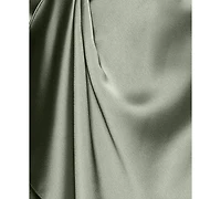 Xscape Women's Satin Shirtdress Gown